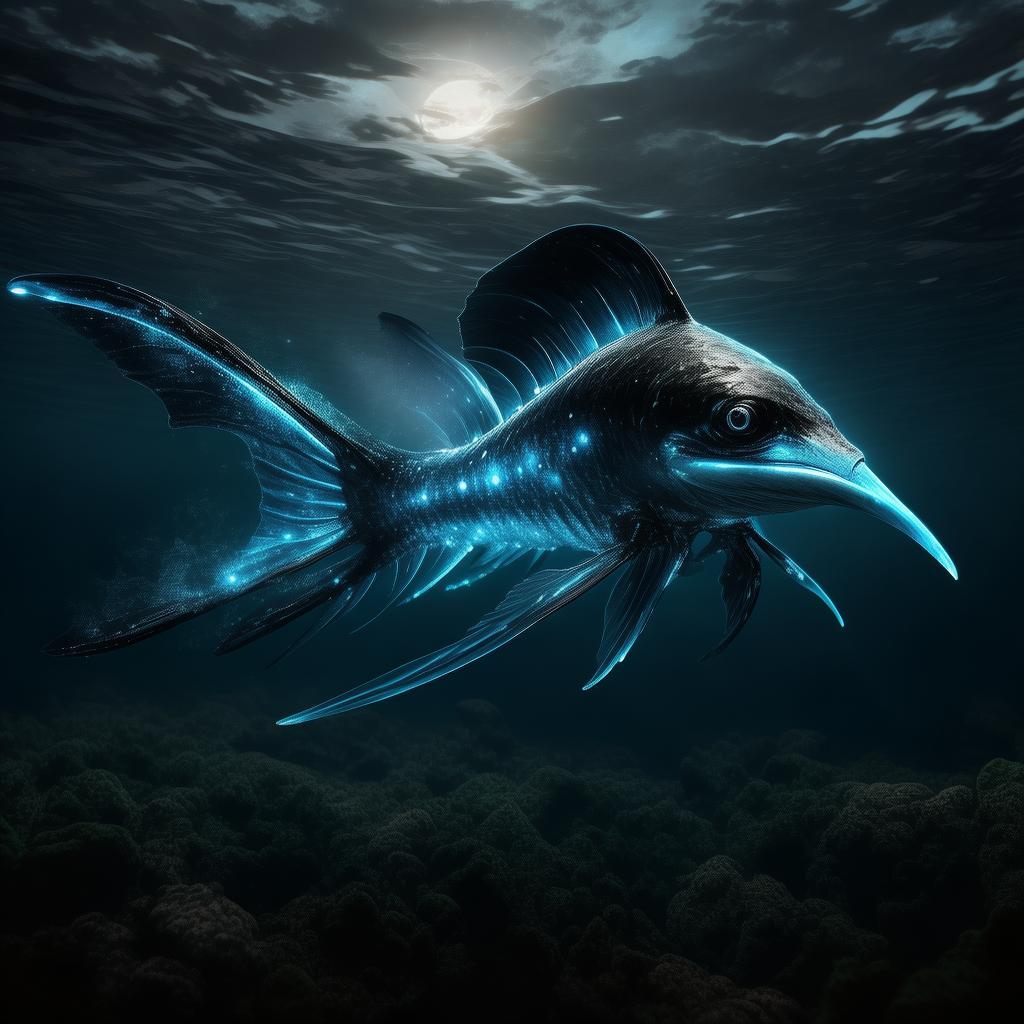 浅黑尾灯鱼