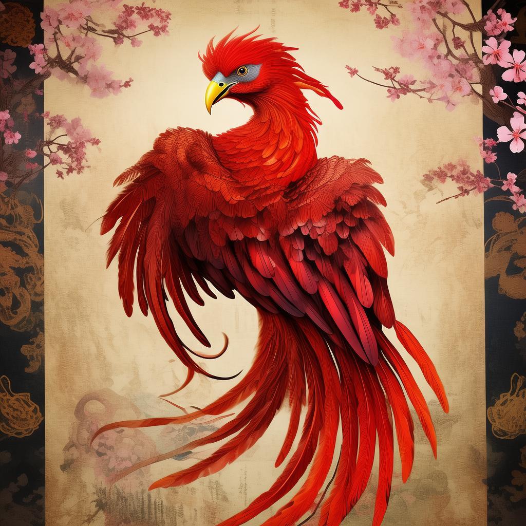 酒红朱雀指名亚种