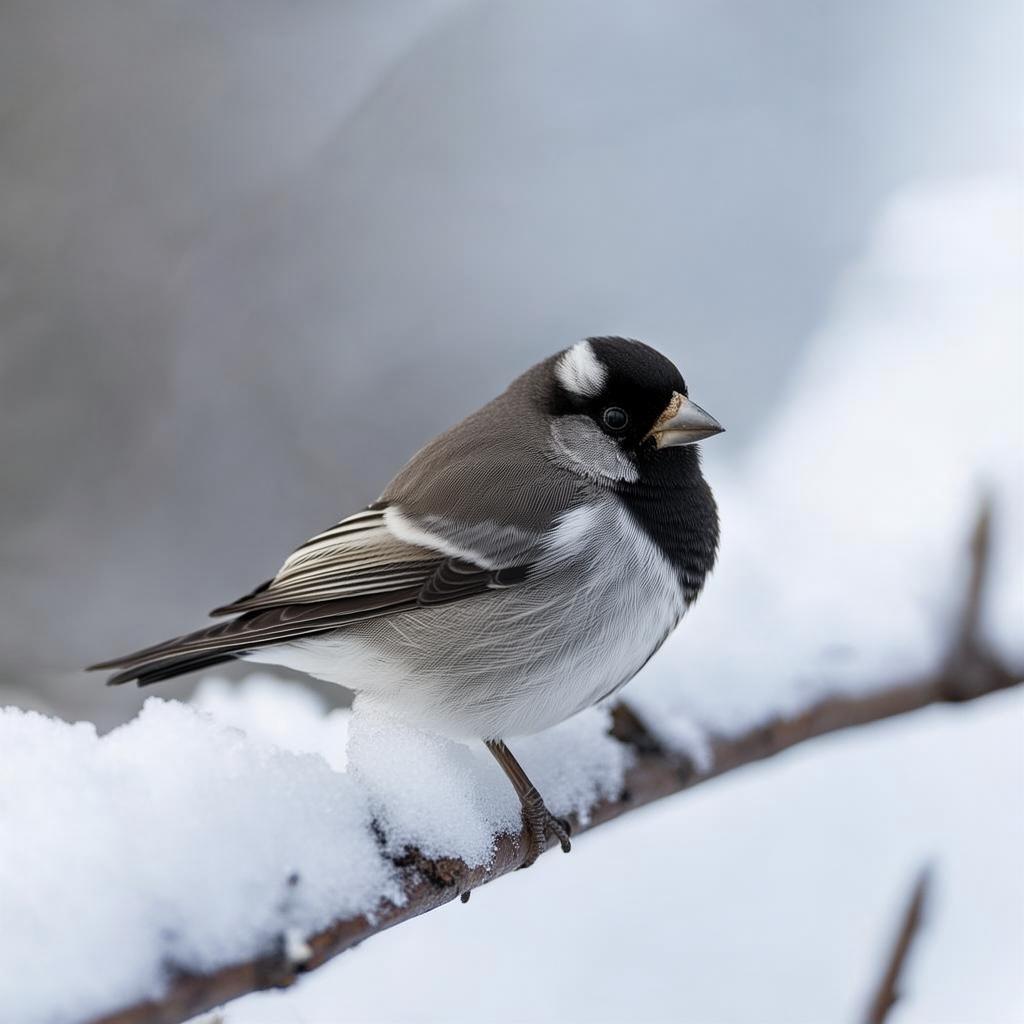 黑喉雪雀指名亚种